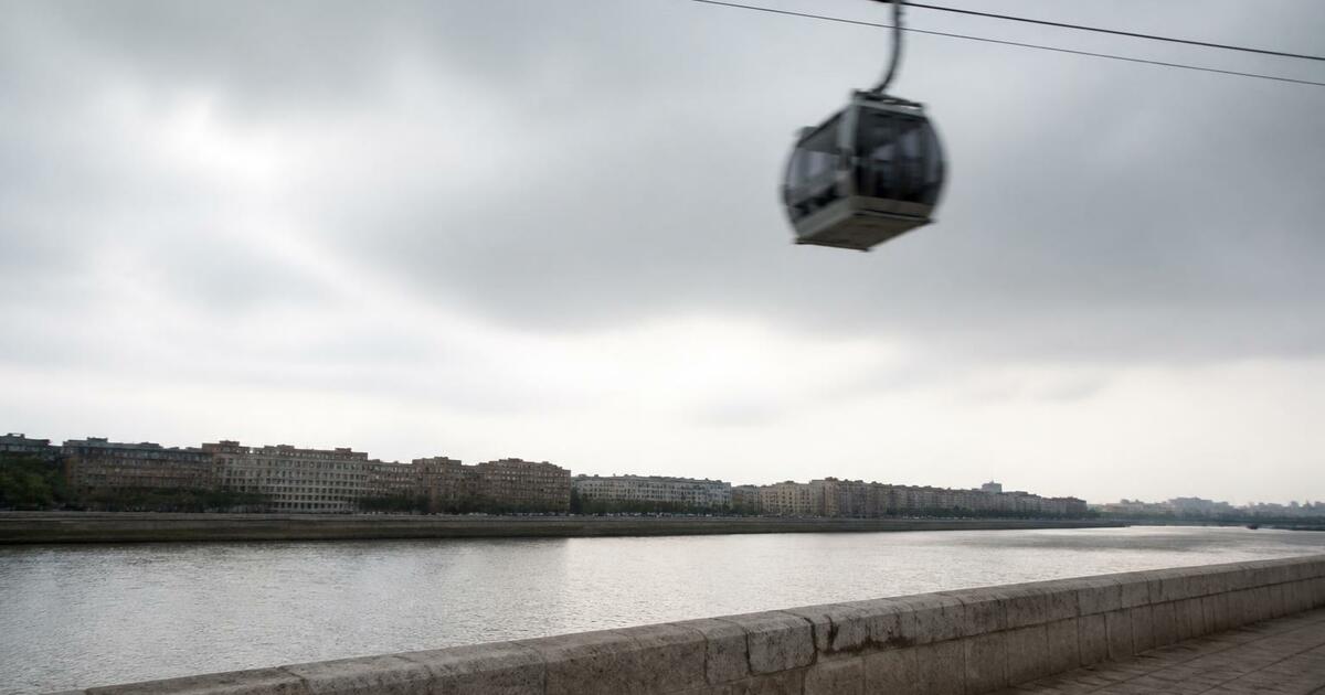 Канатная дорога между Нижним Новгородом и Бором...